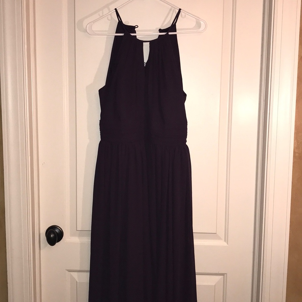 Deep purple gown